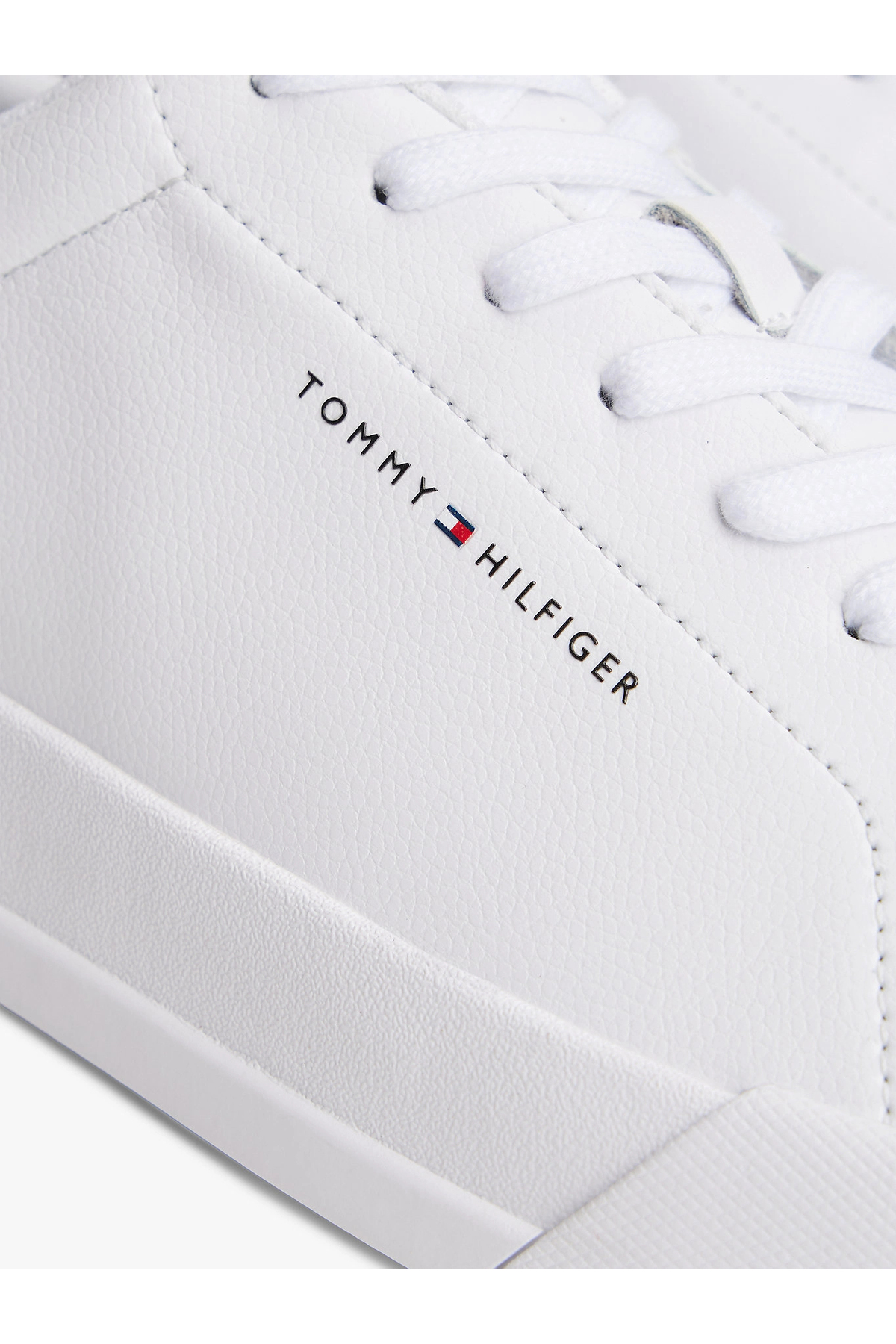 Tommy Hilfiger  Court Leather Erkek Beyaz Spor Ayakkabı - Görsel 5