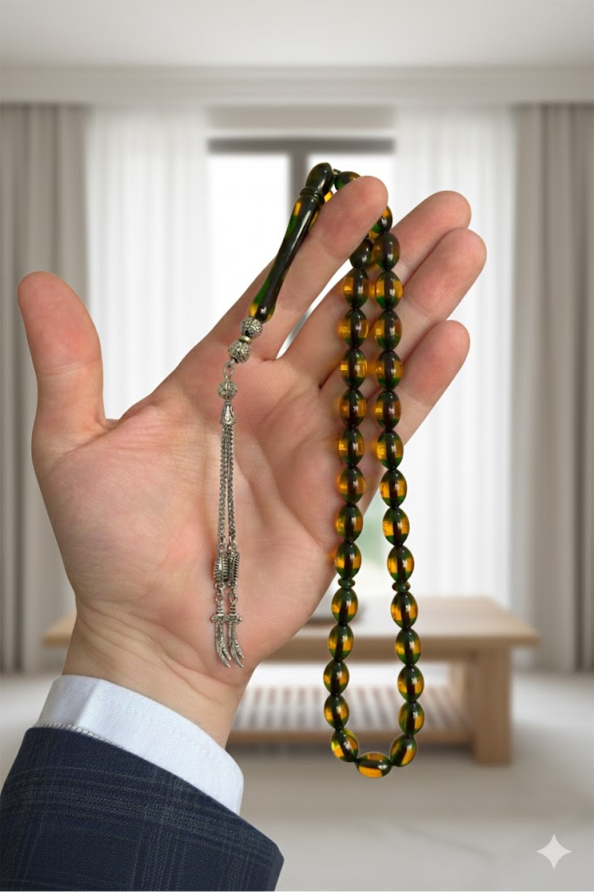 Hep Yek Filmi Tespihçi Karakterine Özel Üretilen Hep Yek Hayranlarına Özel Sürmeli Kehribar Tespih