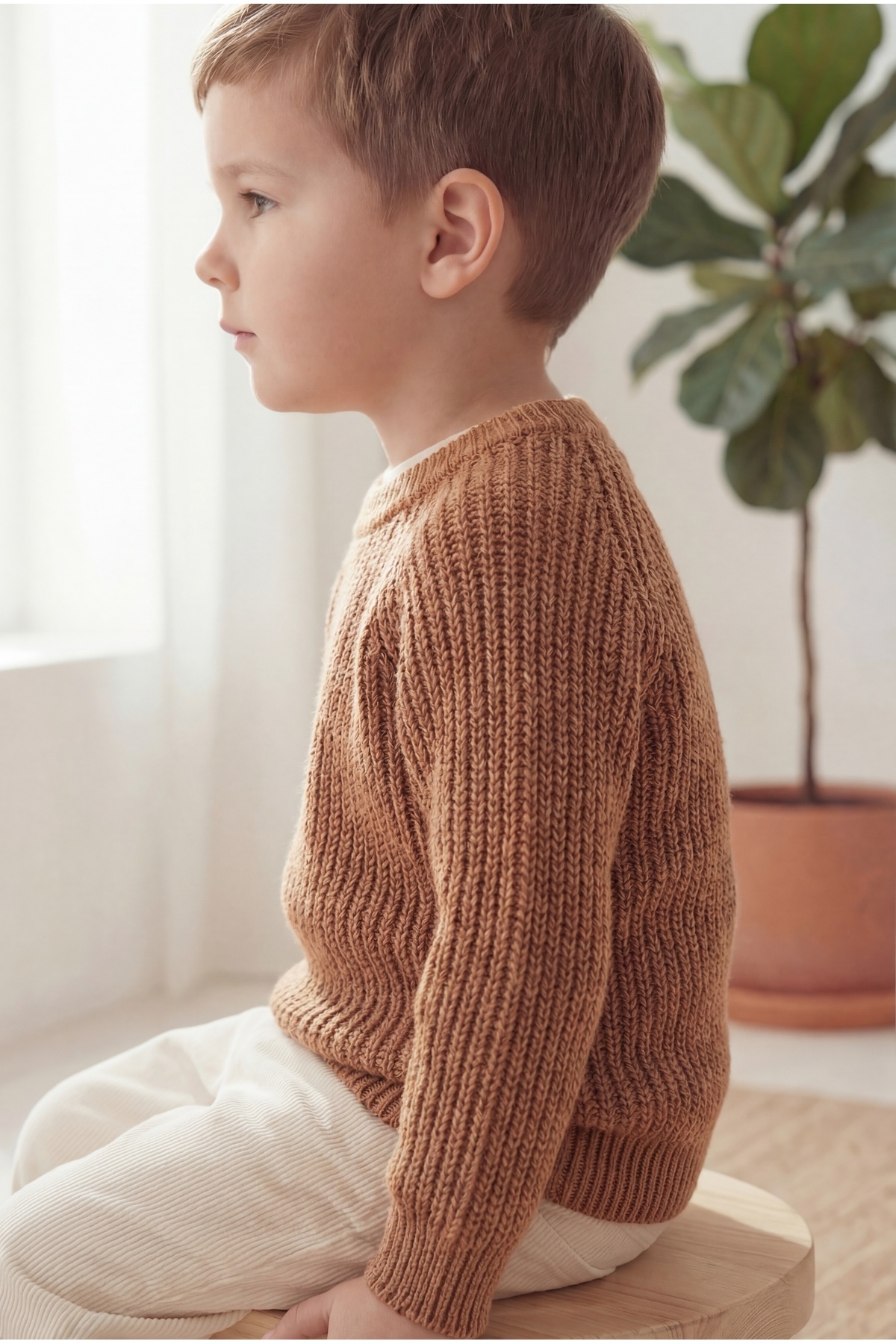 Babily Bebek Çocuk Dikişsiz Premium Triko Kazak Esnek Unisex Yumuşak Kalın fotoğrafı 4 (önizleme)