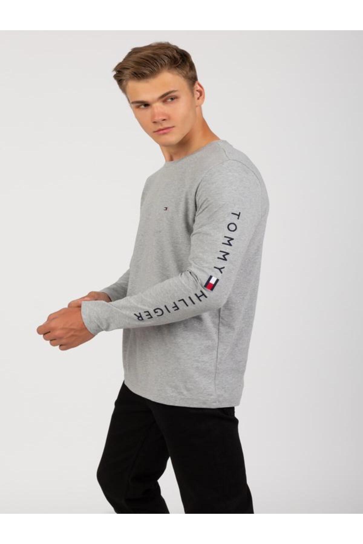 تامی هیلفیگر آستین بلند با لوگو، سایز معمولی