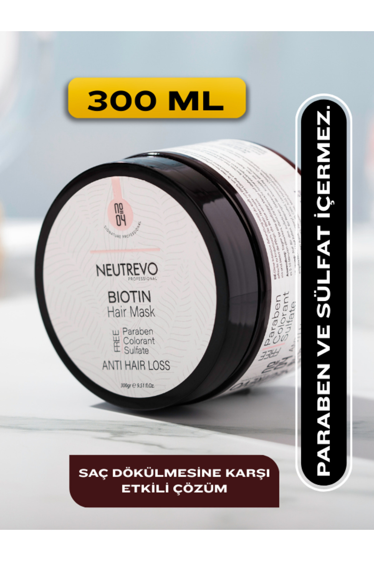 No:4 Saç Bakım Seti Biotin Serisi — NeutrevoNo4SET — تصویر 2 از 6