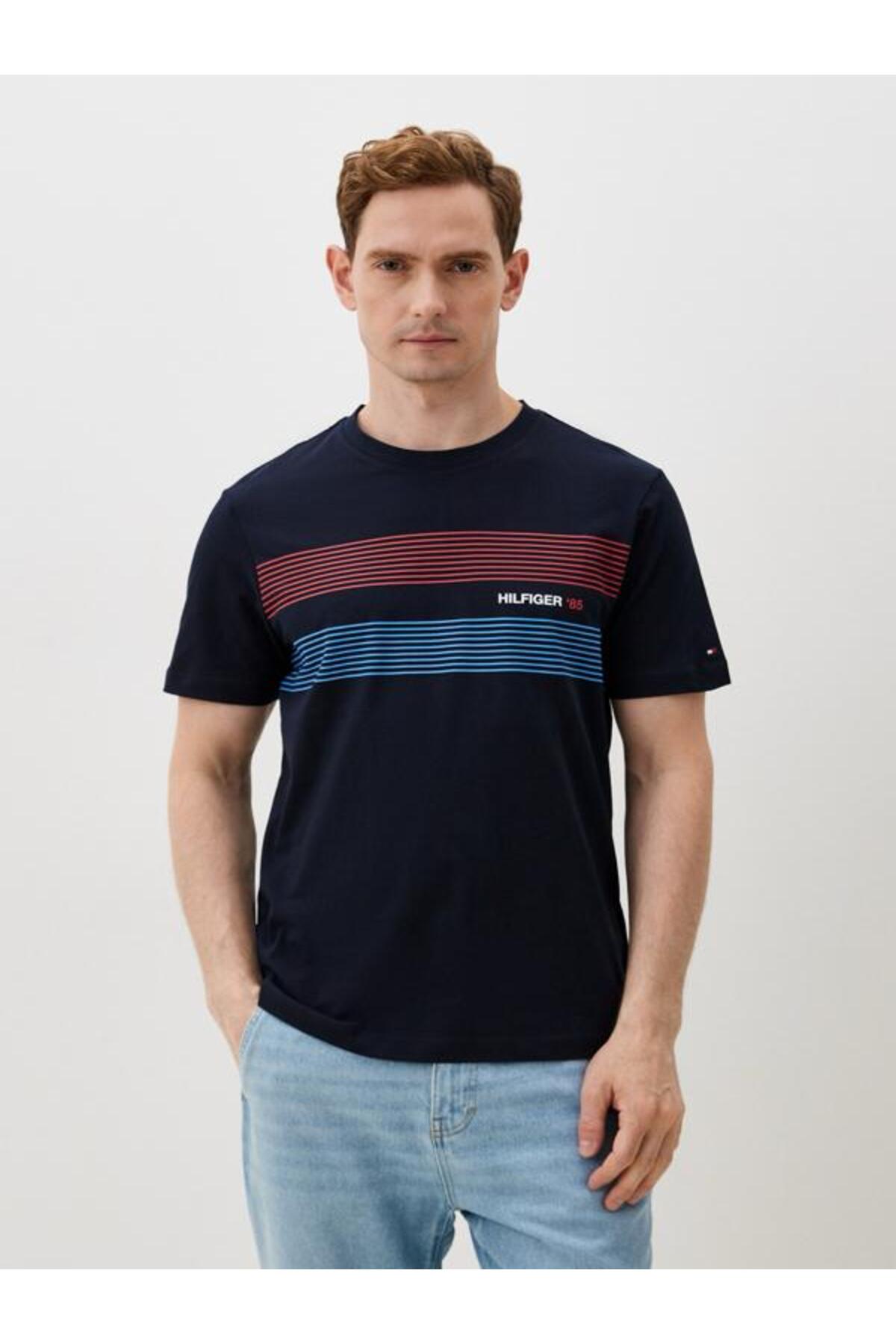 تامی هیلفیگر تی شرت آستین کوتاه مردانه طرح Hilfiger 85