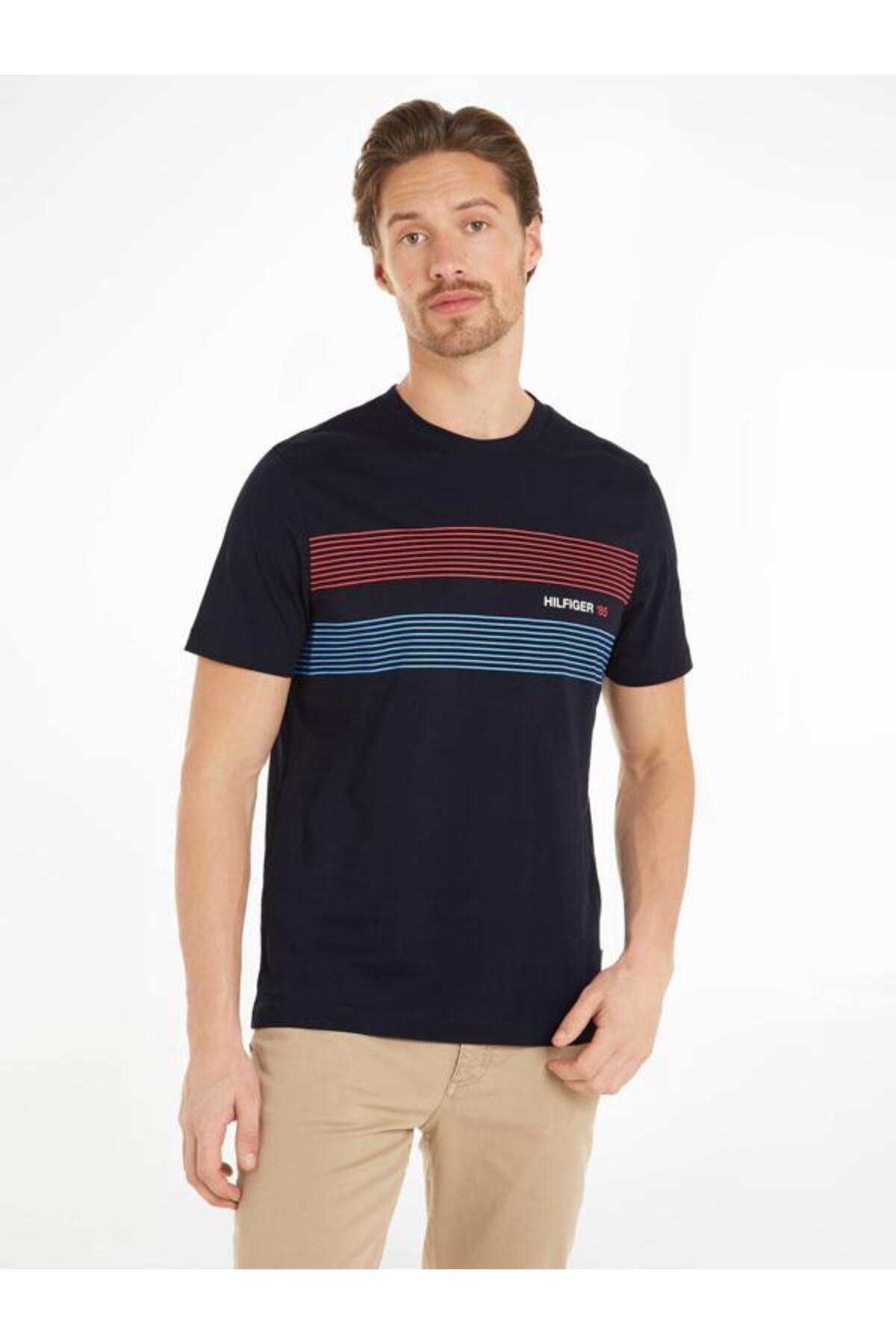 تامی هیلفیگر تی شرت آستین کوتاه مردانه طرح Hilfiger 85