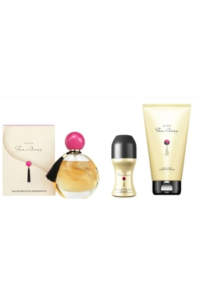 Avon -far Away Parfüm 50 ml Vucut Losyonu 150 .ml Ve Ronaldo 3 Lu Set