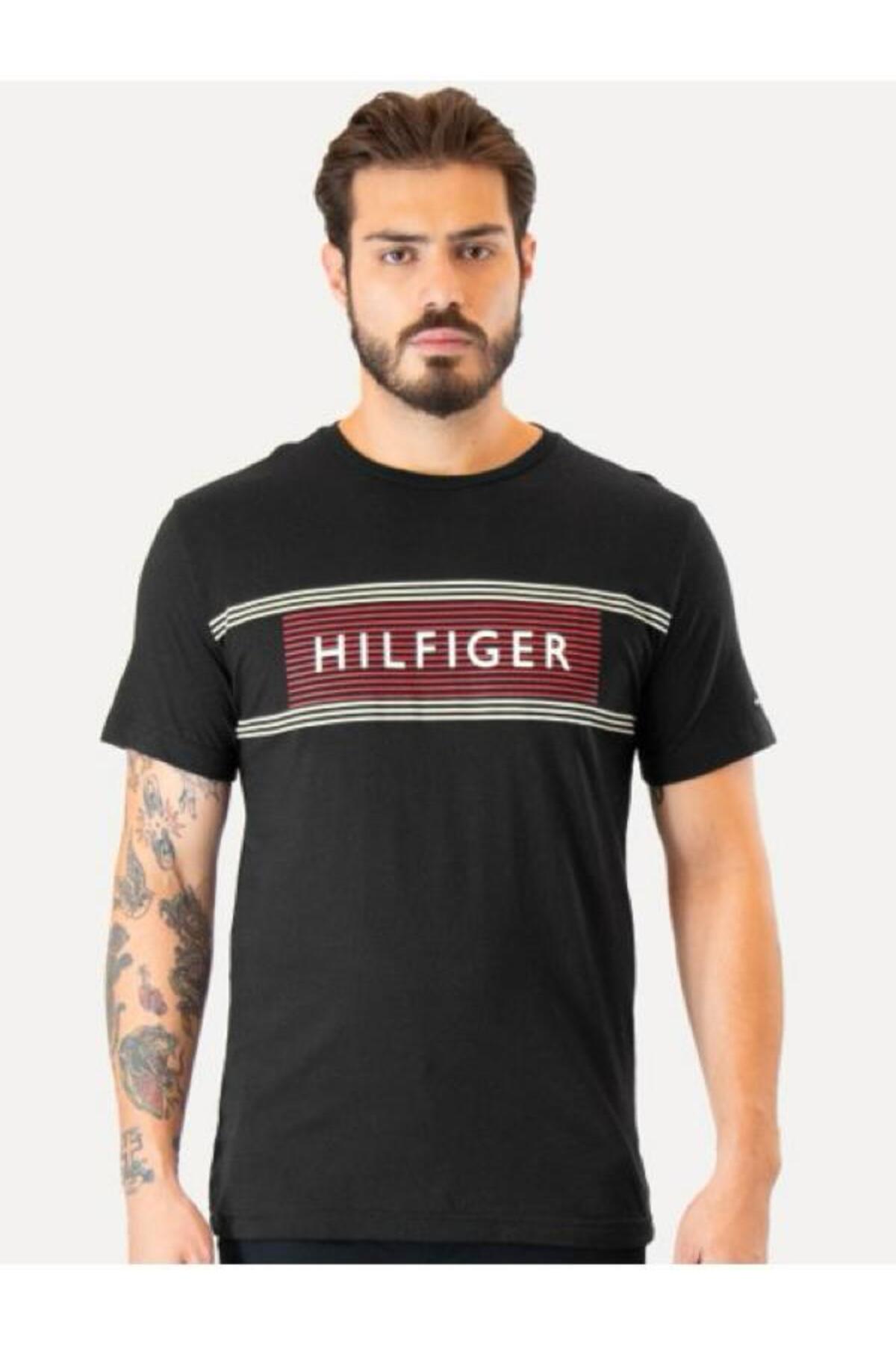 تامی هیلفیگر تی شرت مردانه طرح سینه برند LOVE سایز معمولی