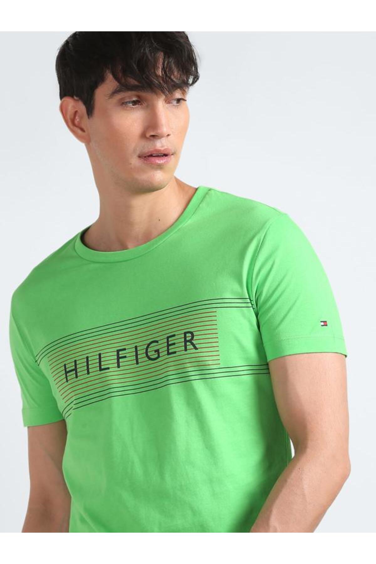 تامی هیلفیگر تی شرت مردانه طرح سینه برند LOVE سایز معمولی