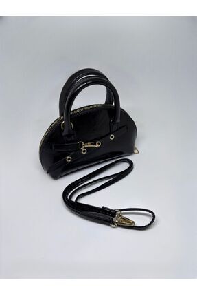 Livayssçanta Bianca Siyah Small-Mini Boy Kilit Detaylı Kadın El ve Omuz Çantası