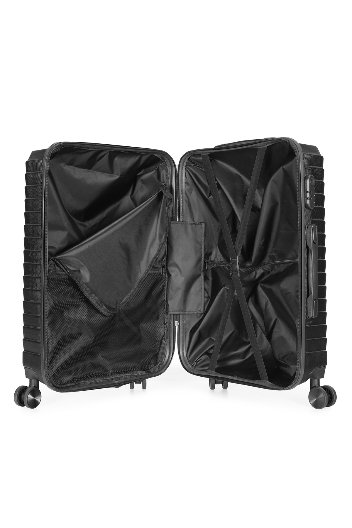 Wexta  Valiz Orta Boy Valiz Bavul Wx-1001 Siyah Seyahat Bavul - Görsel 7