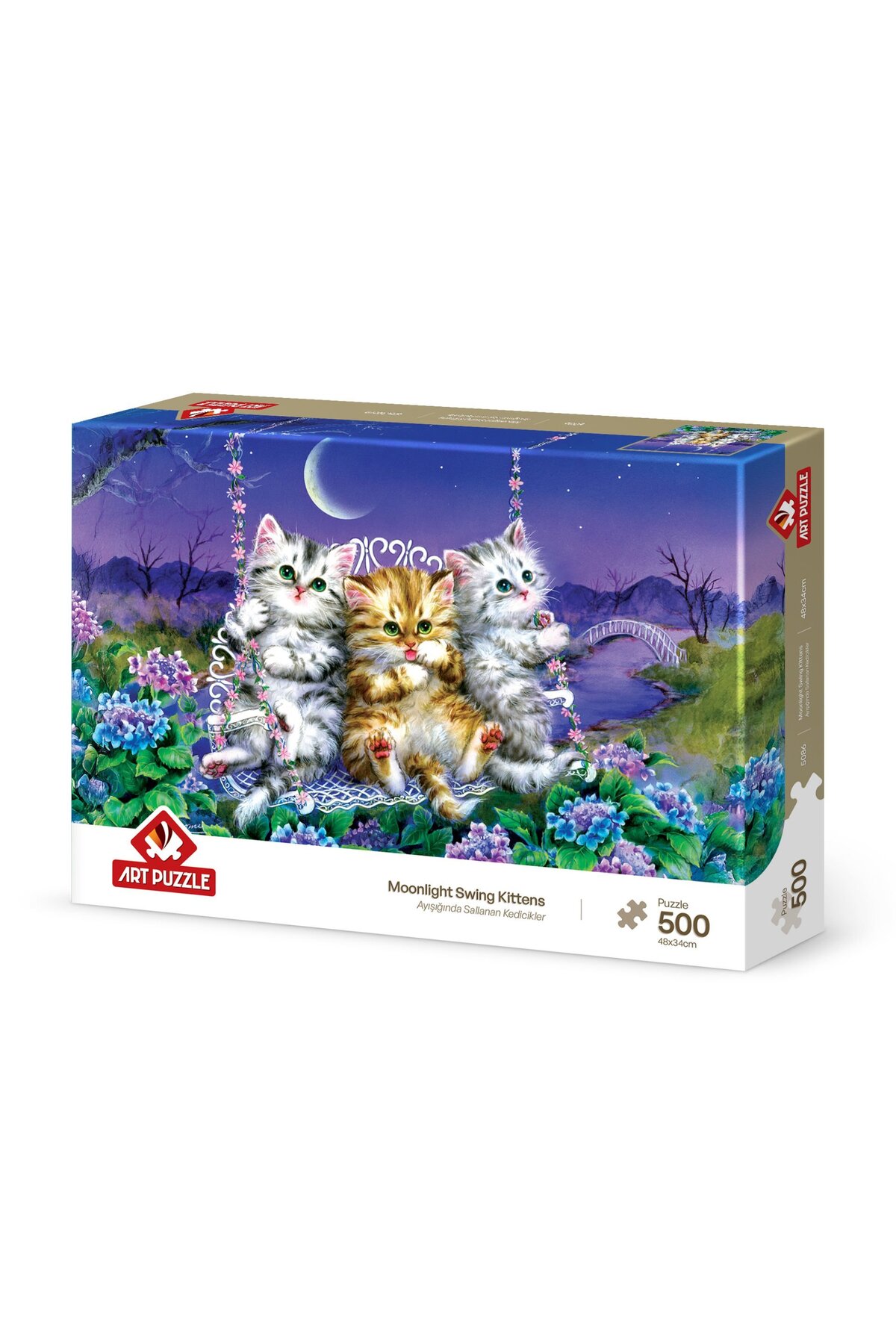 Art Puzzle Ayışığında Sallanan Kedicikler 500 Parç - Fiyatı, Yorumları