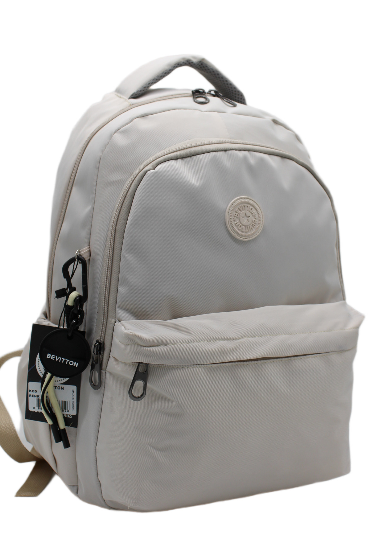 Bvt-2500 Beige Waterproof School Bag Unisex Casual School Backpack