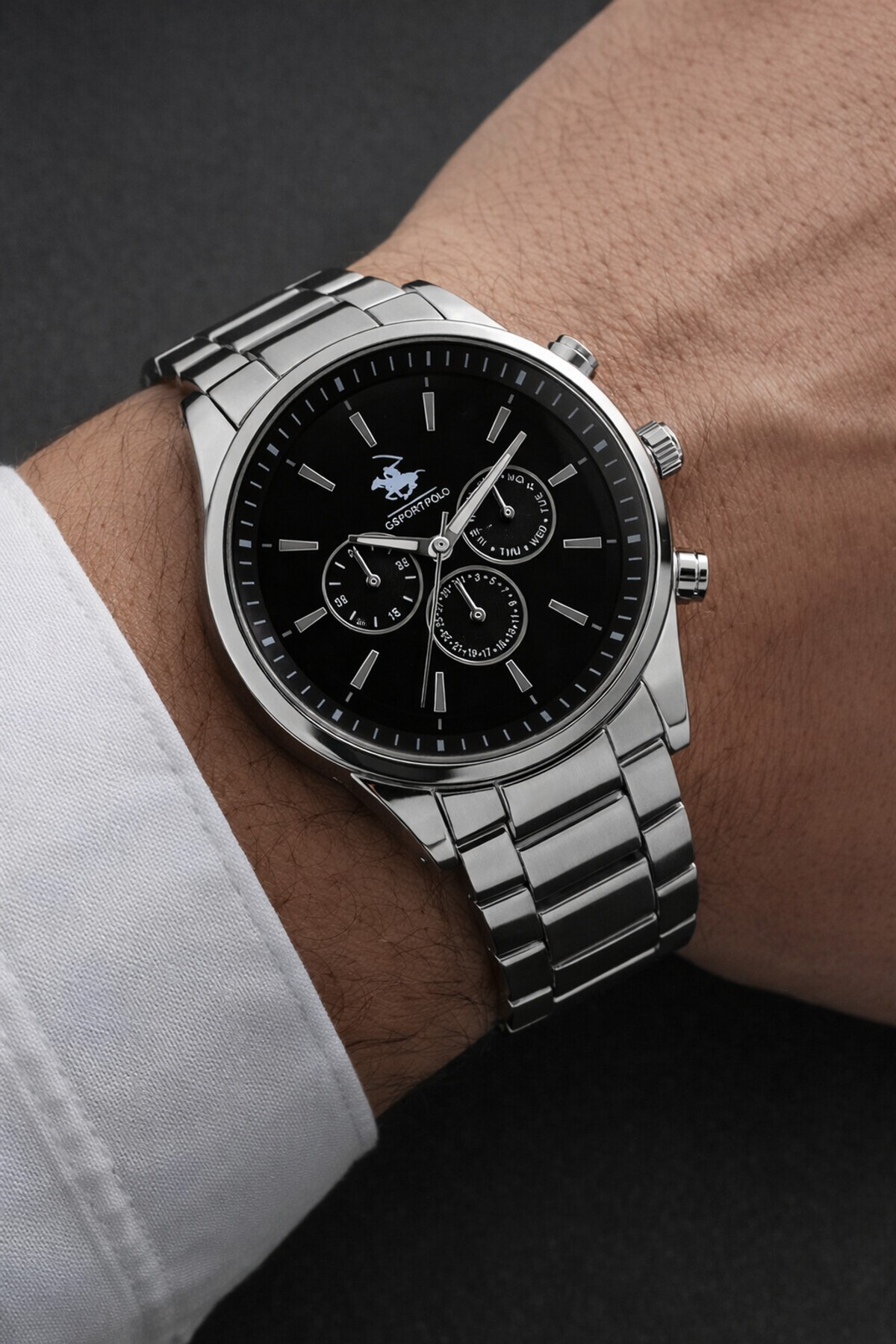G-Sport POLO  Çelik Kordon Erkek Kol Saati - Görsel 3