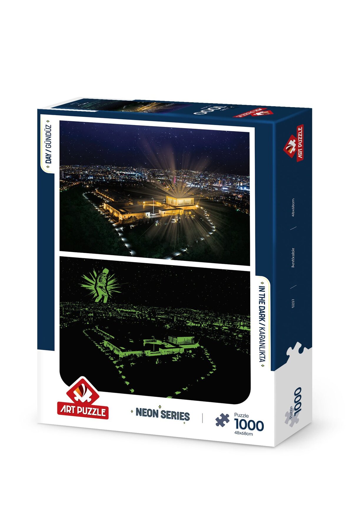 アートシアター NR １ Art Puzzle Anıtkabir 1000 Parça Neon Puzzle - Fiyatı, Yorumları
