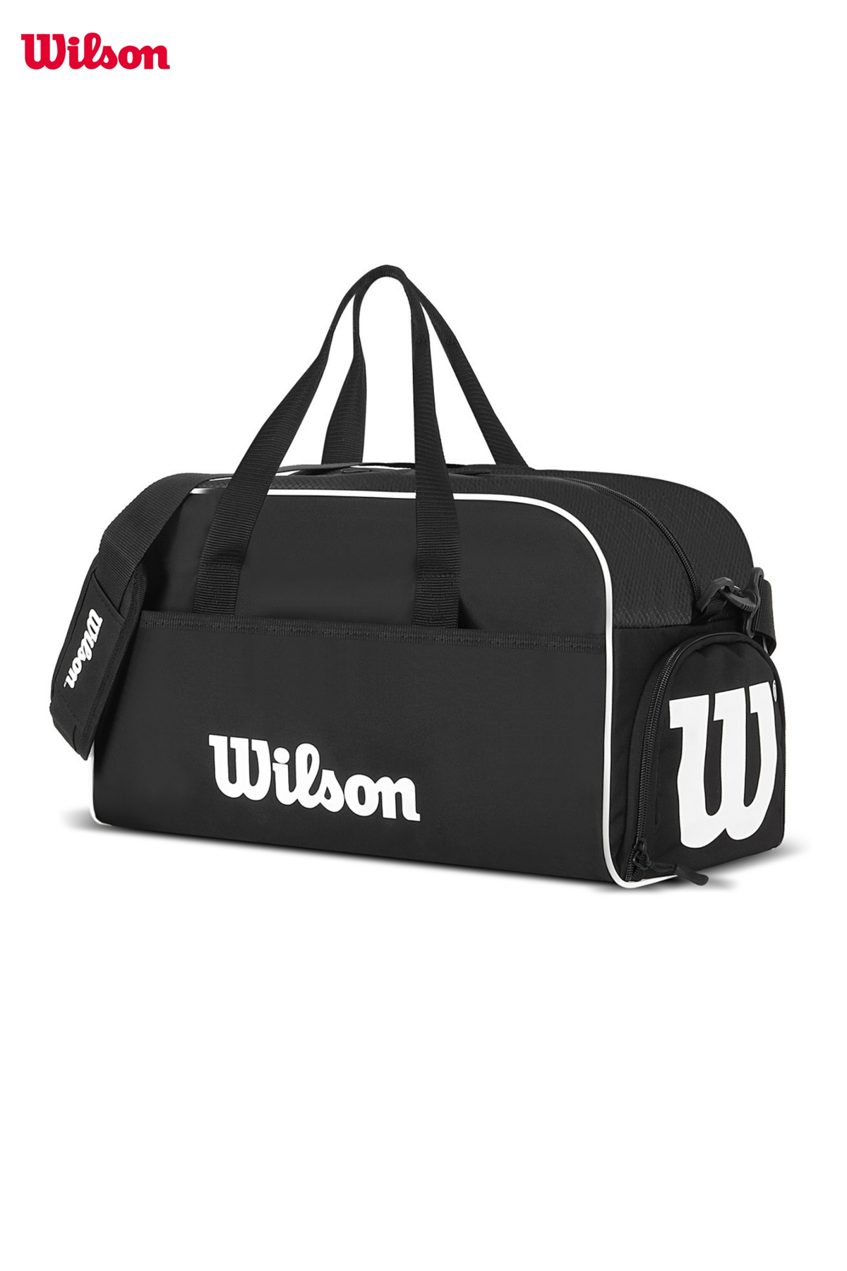 Wilson  Lisanslı Unisex Özel Ayakkabı Bölmeli Su Geçirmez 40 Litre Gym Spor Seyahat Çantası El Valizi - Görsel 2