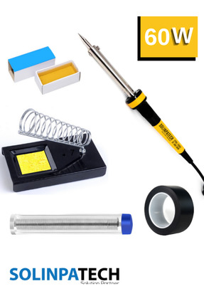 SolinpaTech 60w Profesyonel Yüksek Sıcaklığa Dayanıklı Resistörlü Kalem Havya...