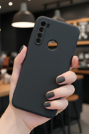 Hatreds Xiaomi Redmi Note 8 İçin Uyumlu İçi Kadife Sıvı Silikon Kılıf