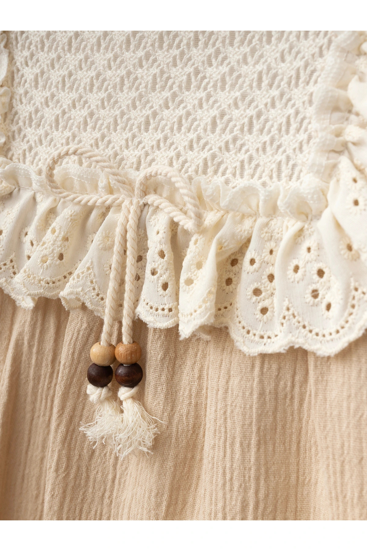 Lumia Baby Dantel Detaylı Kız Bebe Elbise fotoğrafı 3 (önizleme)