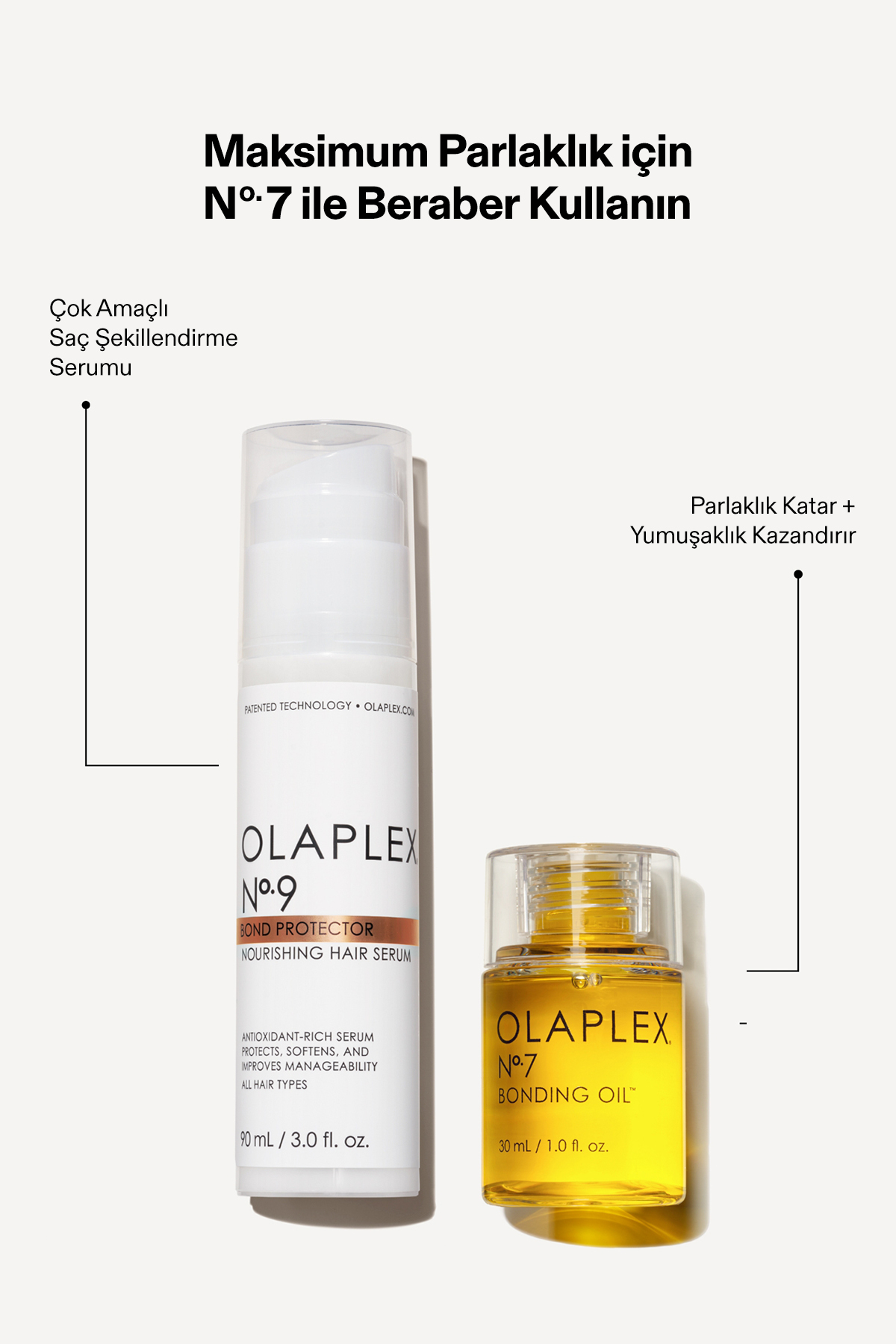 No.9 Bond Protector Nourishing Hair Serum - Isı Korumalı, Besleyici Saç Serumu 90ml — 850018802291 — تصویر 7 از 7