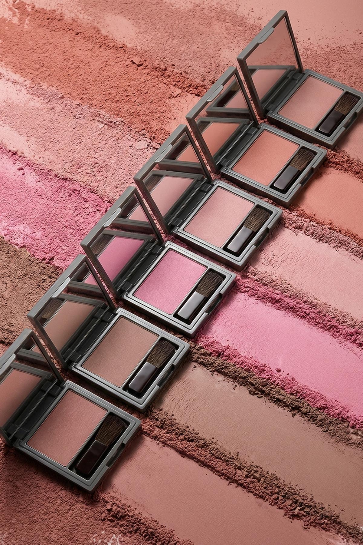 Yoğun Pigmentli Ultra İnce İpeksi Dokulu Pudra Allık - Lumi Color Powder Blush 155 Tender Brick — قهوه‌ای LUMICOLOR — تصویر 6 از 9