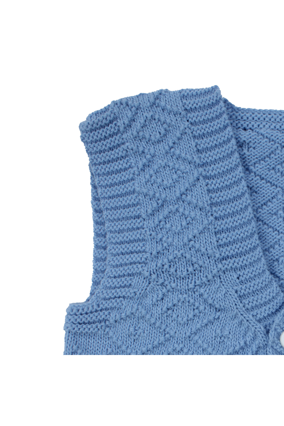 bebegen Triko Mavi Erkek Bebek Yelek fotoğrafı 4 (önizleme)