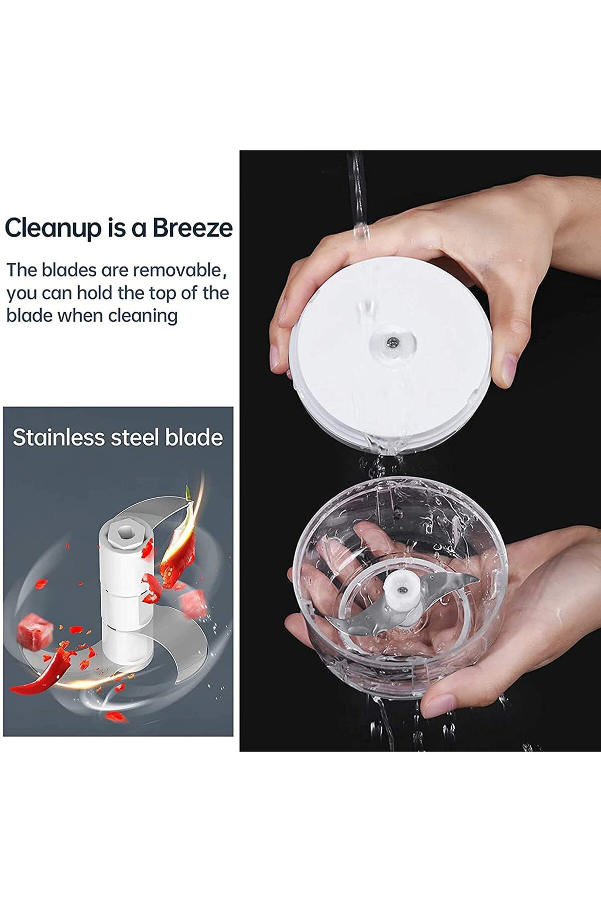 مفرمة ثوم صغيرة، مفرمة بصل صغيرة قوية، مفرمة طعام...