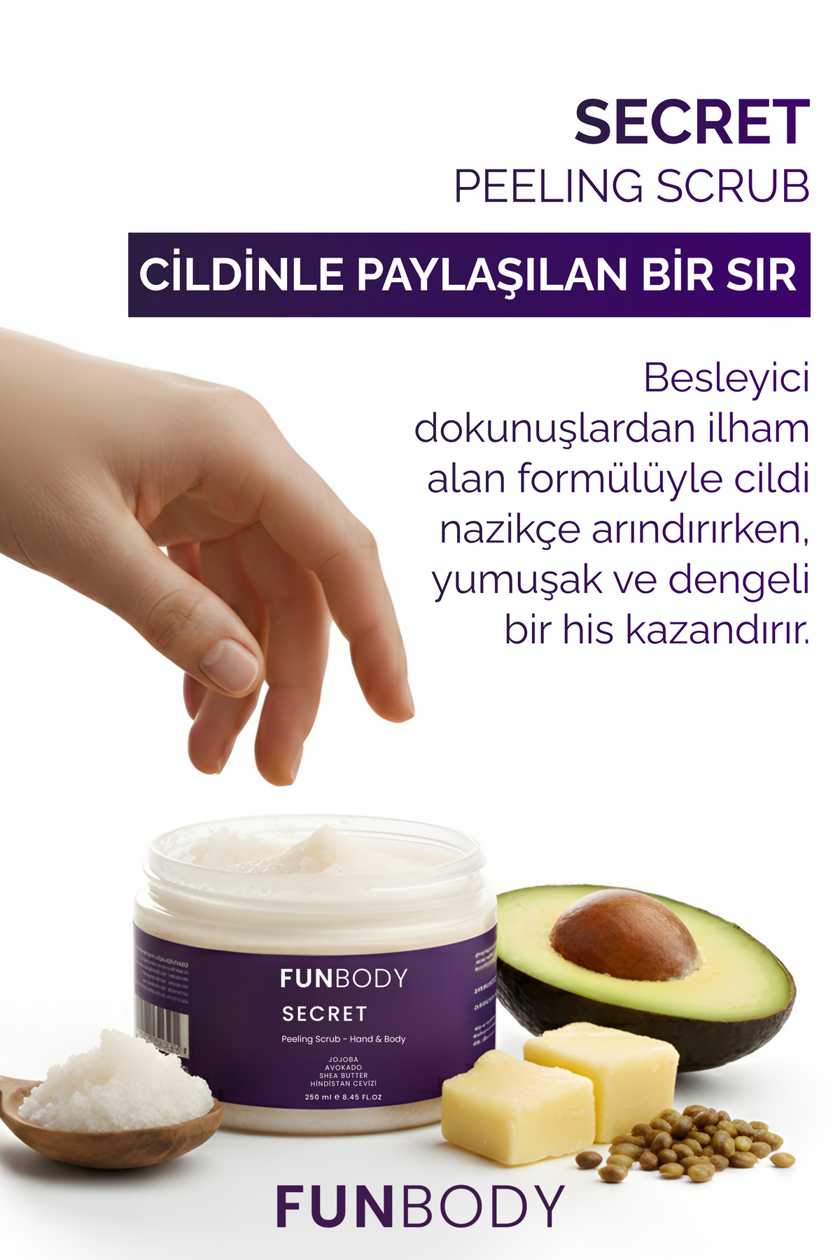 SECRET FORMULA PEELİNG SCRUB 250 ML 1 ADET — FUNSEC — تصویر 5 از 8