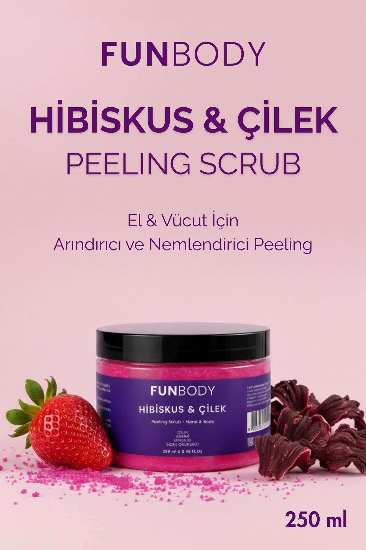 Scrup Body & Hand Peeling 250 Ml Hibiskus Çilek Aromalı — :::SCR — تصویر 2 از 8