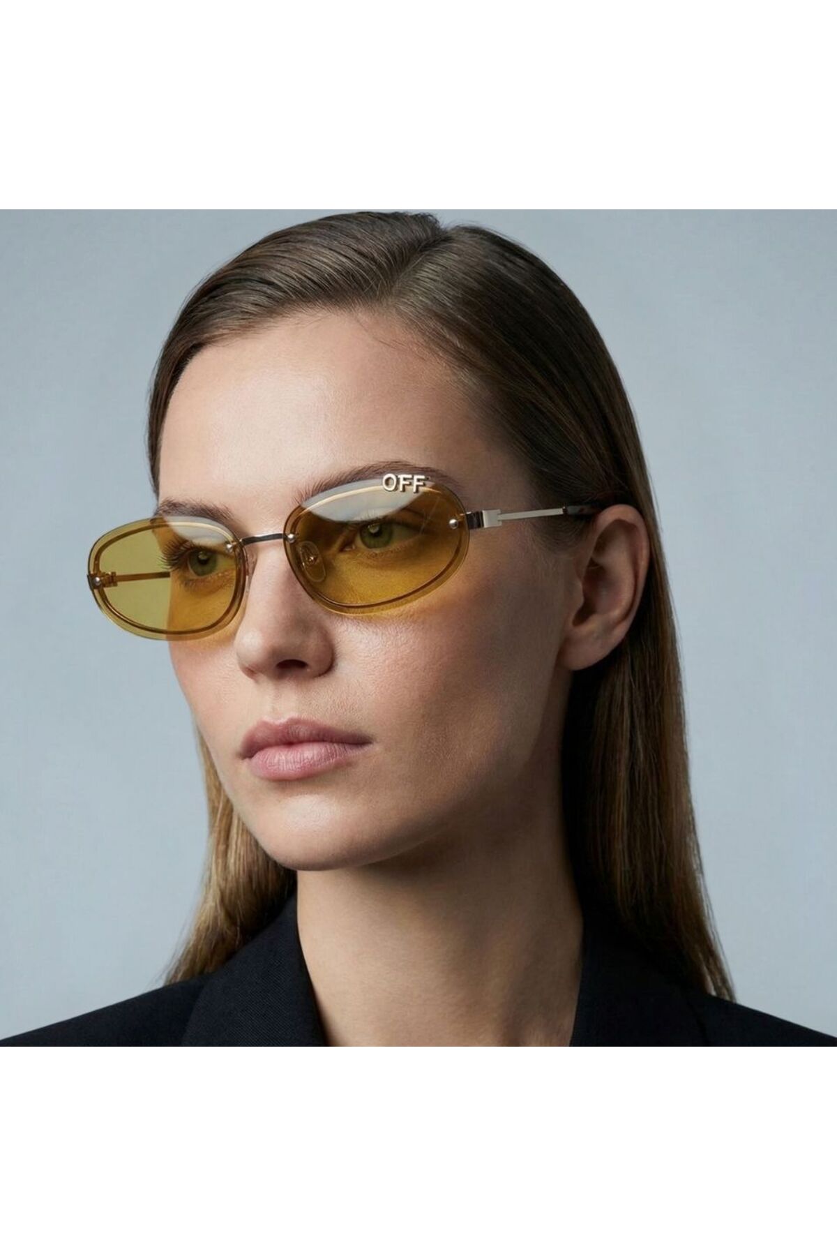 OFF WHITE güneş gözlüğü oeri13m 7662 60-15 / Oval kadın güneş