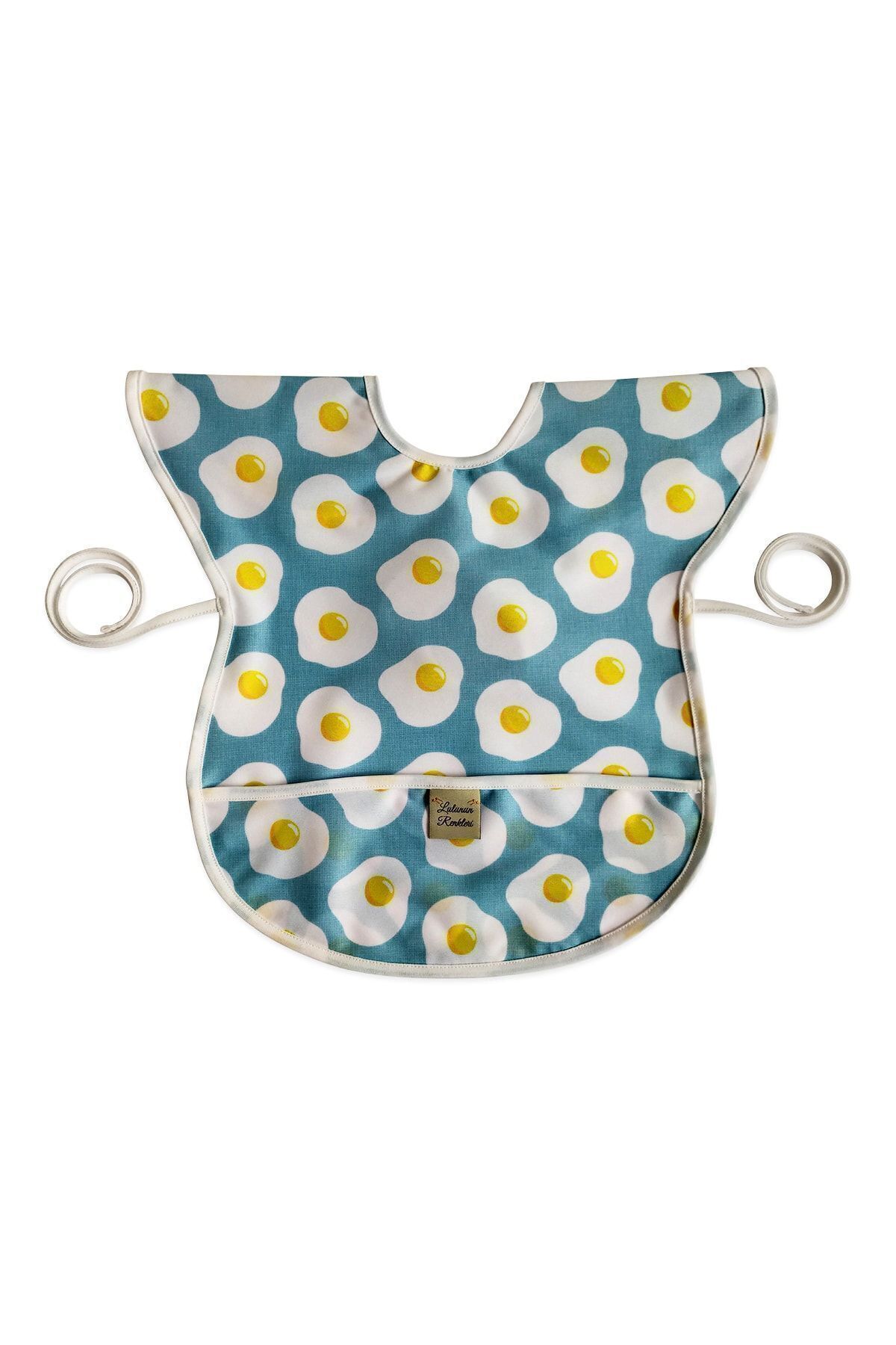 Lulunun Renkleri Mavi Bebek Mama Önlüğü fotoğrafı 2 (önizleme)