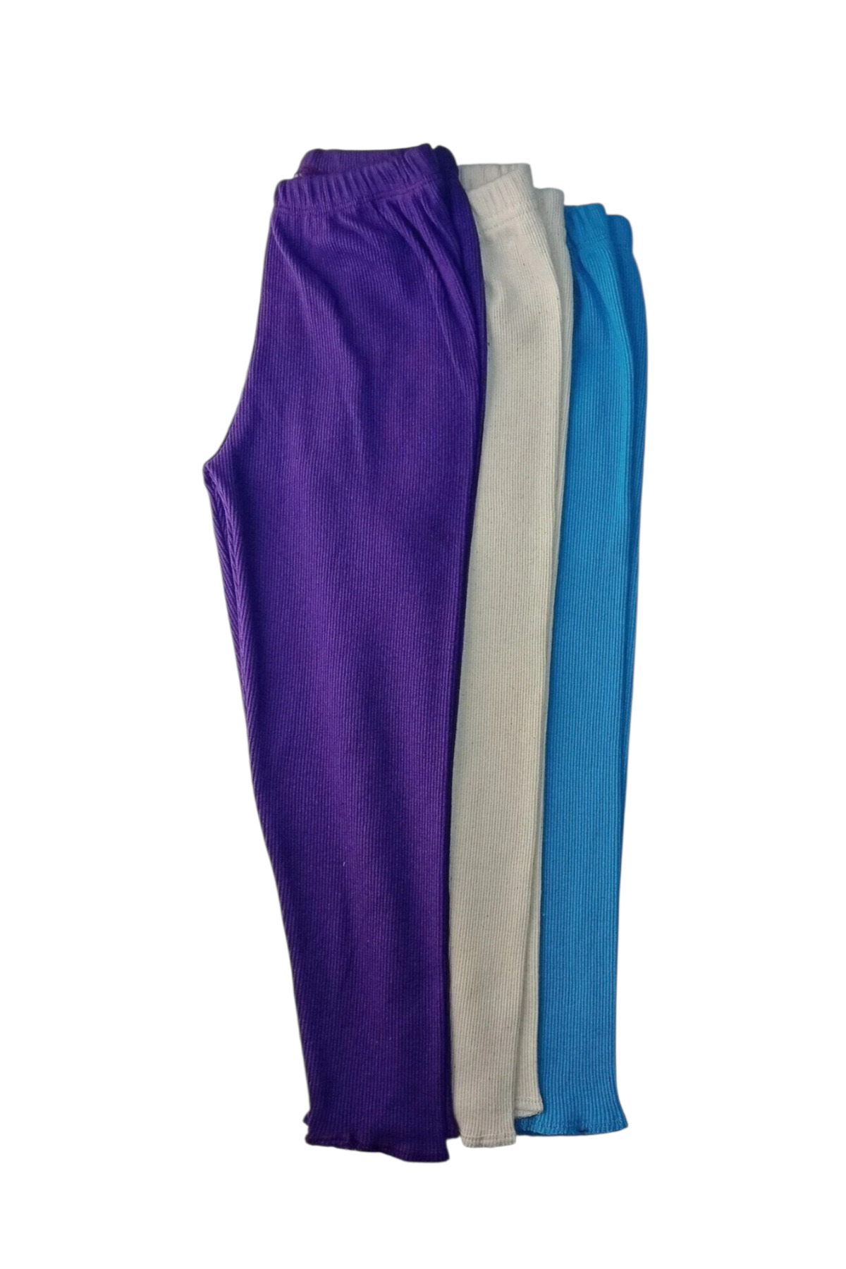 Berat moda Fun Kids Likralı Esnek Kız- Erkek Çocuk 3lü Taytı Tek Alt Tayt Karısık Renk fotoğrafı 2 (önizleme)