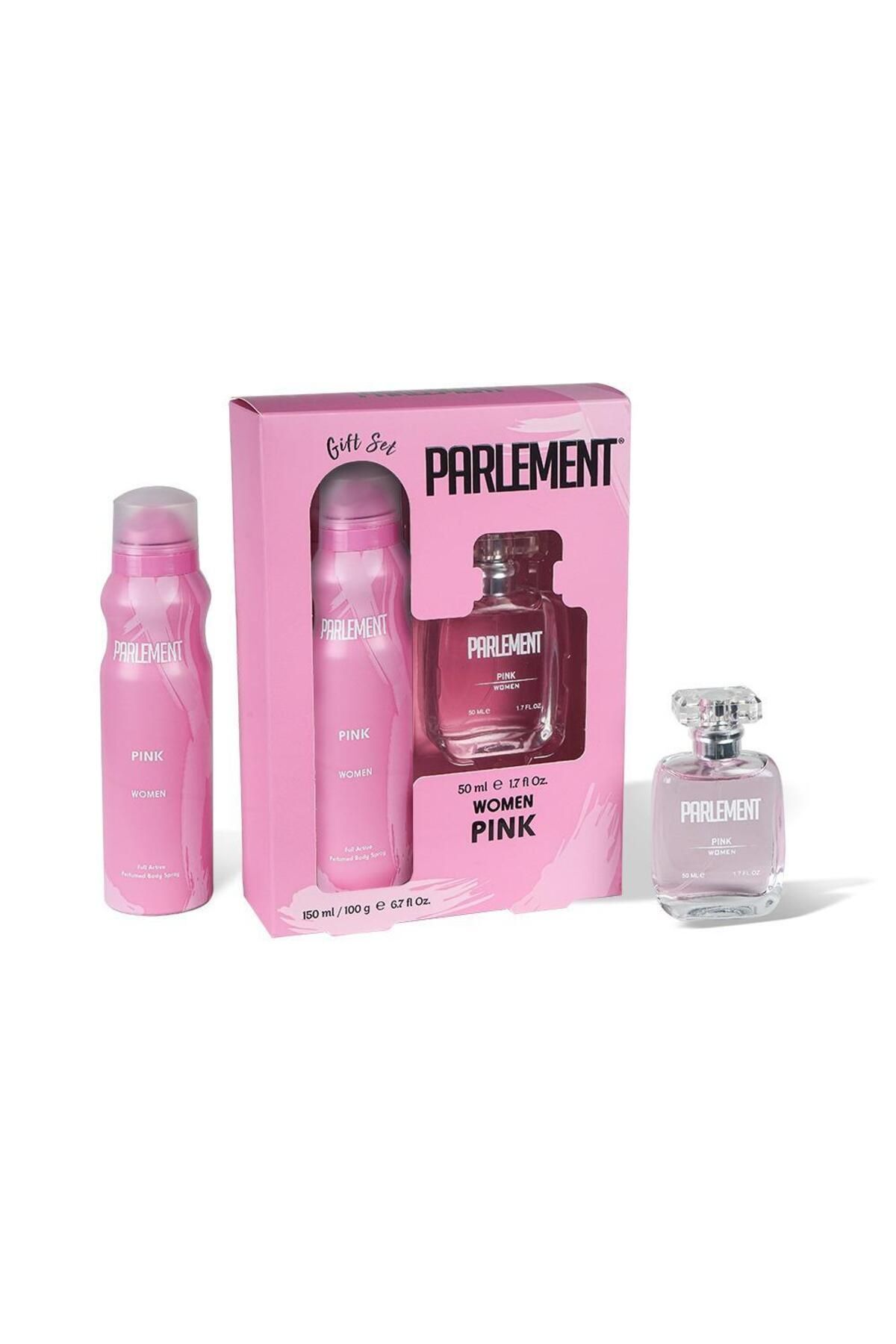 Parlement Pink Women Set - Parfüm 50 ml + Deodorant 150 ml — سفید 8681395080260