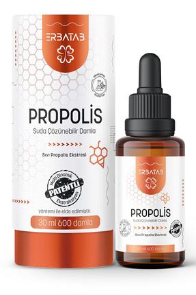 Erbatab Propolis Suda Çözünebilir Damla 30 Ml 600 Damla
