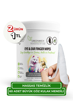 Greenwich Zero Point of Beauty Göz Kulak Çene Pati Büyük Boy Parmak Mendil 60...