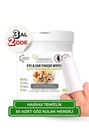 Greenwich Zero Point of Beauty Göz Kulak Çene Pati Mendili 50 Adet | Akıntı K...