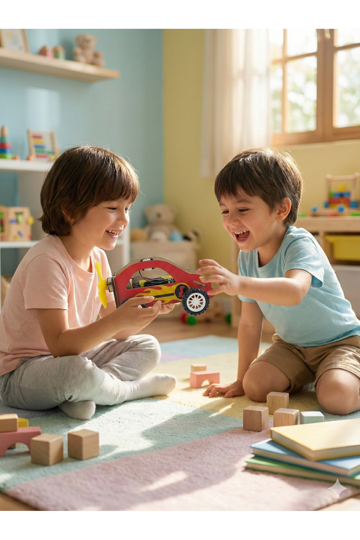 Lapin Deney Atölyesi Pervaneli Araba -  Kendin Yap Stem Bilim ve Deney Seti - DIY Montessori Eğitim - Maker Set fotoğrafı 4 (önizleme)