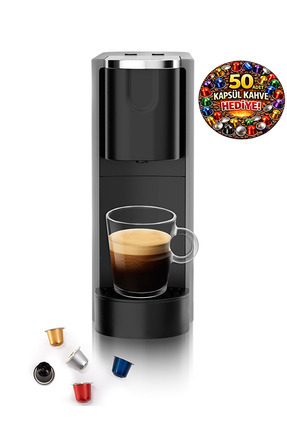 Omnex Ox-Pro Espresso Kapsül Kahve Makinesi – 20 Bar Basınç, Gri