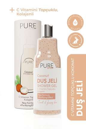 Pure With Vitamin Topçuklu Hindistan Cevizi Özlü Nemlendirici Duş Jeli 400 ML...
