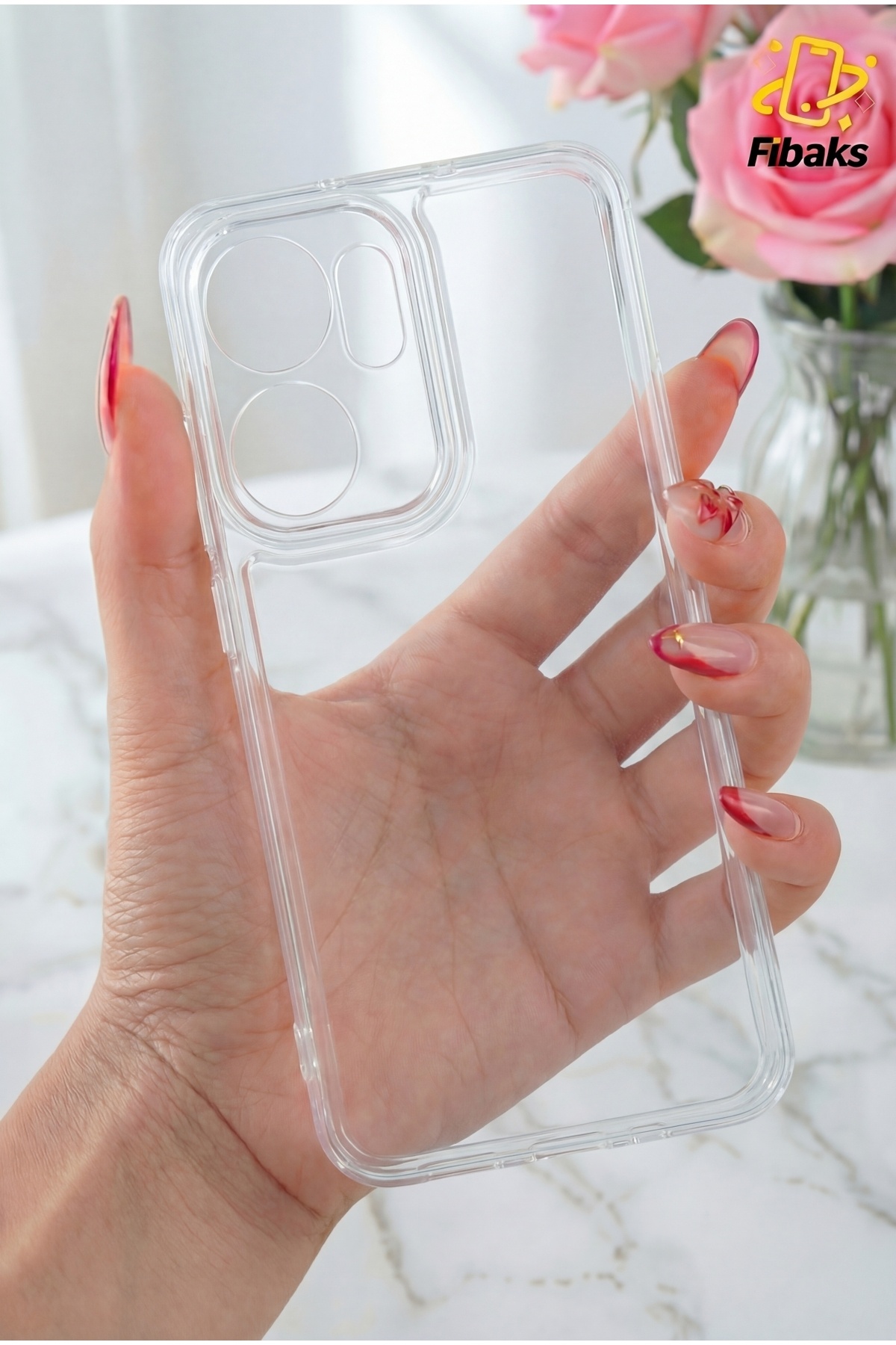 Reno 13f 4G 5G Case Transparent Camera Full Shielded Soft Shock Absorbing Thin Flexible Silicone Cover