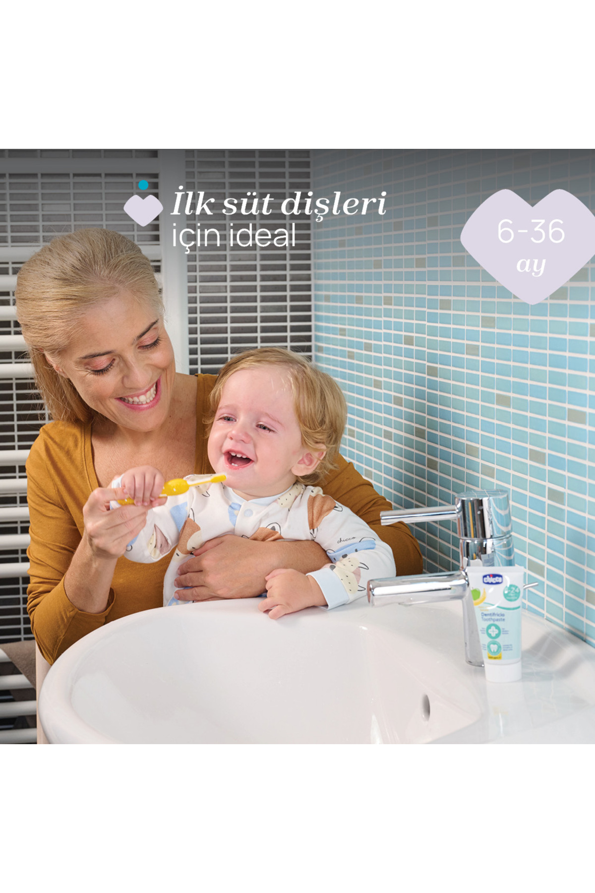 Chicco 2'Lİ DİŞ FIRÇASI 6-36 AY INDIGO MUSTARD fotoğrafı 2 (önizleme)