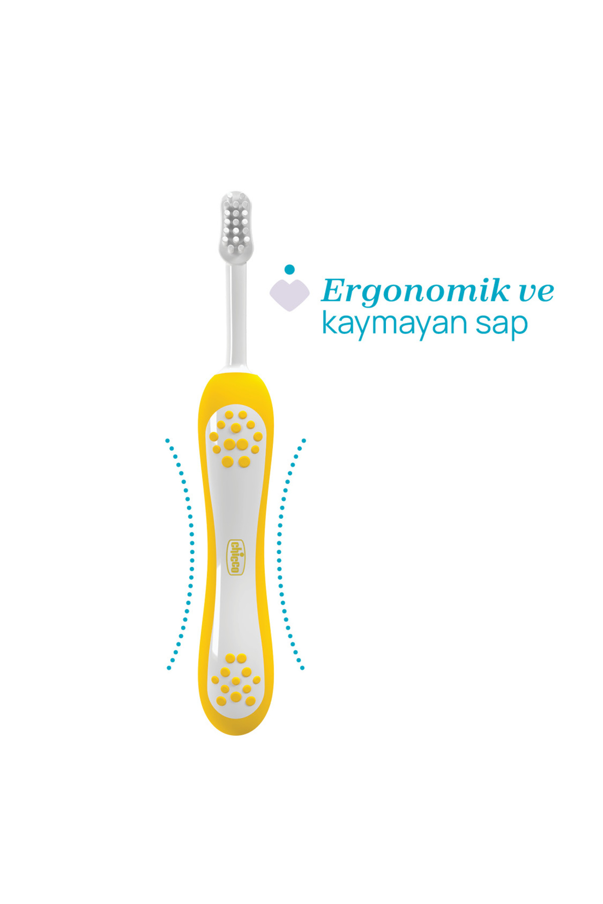 Chicco 2'Lİ DİŞ FIRÇASI 6-36 AY INDIGO MUSTARD fotoğrafı 4 (önizleme)