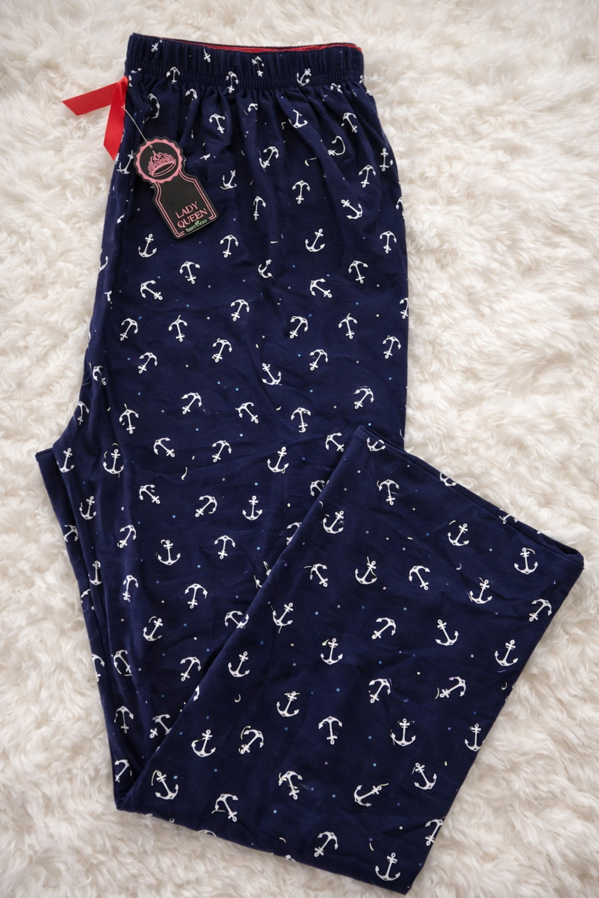 Bambu Likralı Ring Viskon Battal Beden Pijama Altı 6020