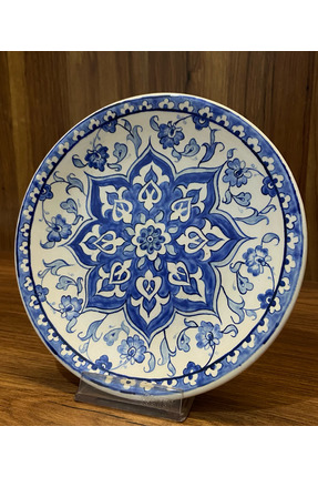 özlem art gallery EL YAPIMI ÇİNİ TABAK & DUVAR TABAĞI 18 cm