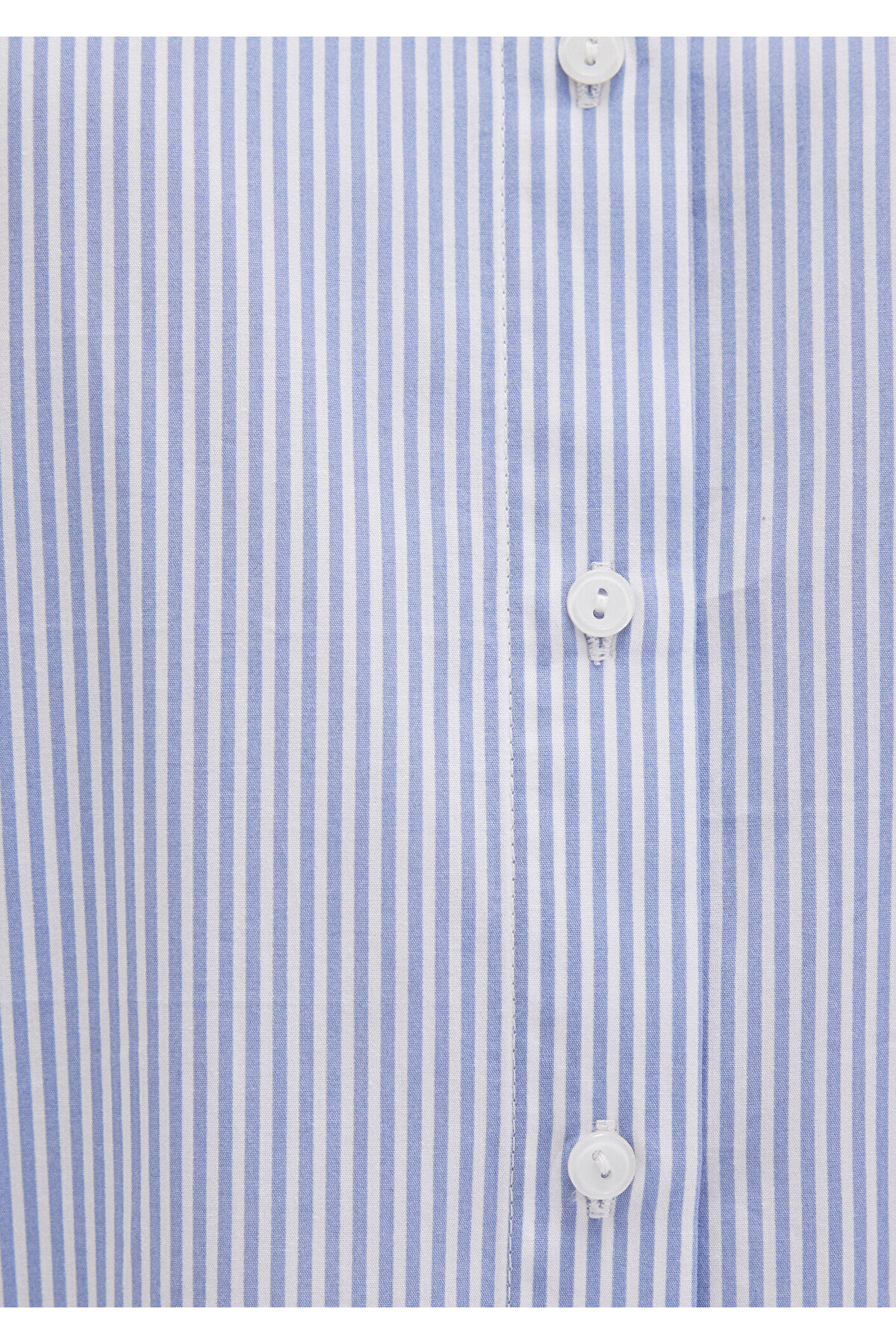 Çizgili Gömlek Regular Fit / Normal Kesim 1211199-81963 — آبی — تصویر 6 از 6