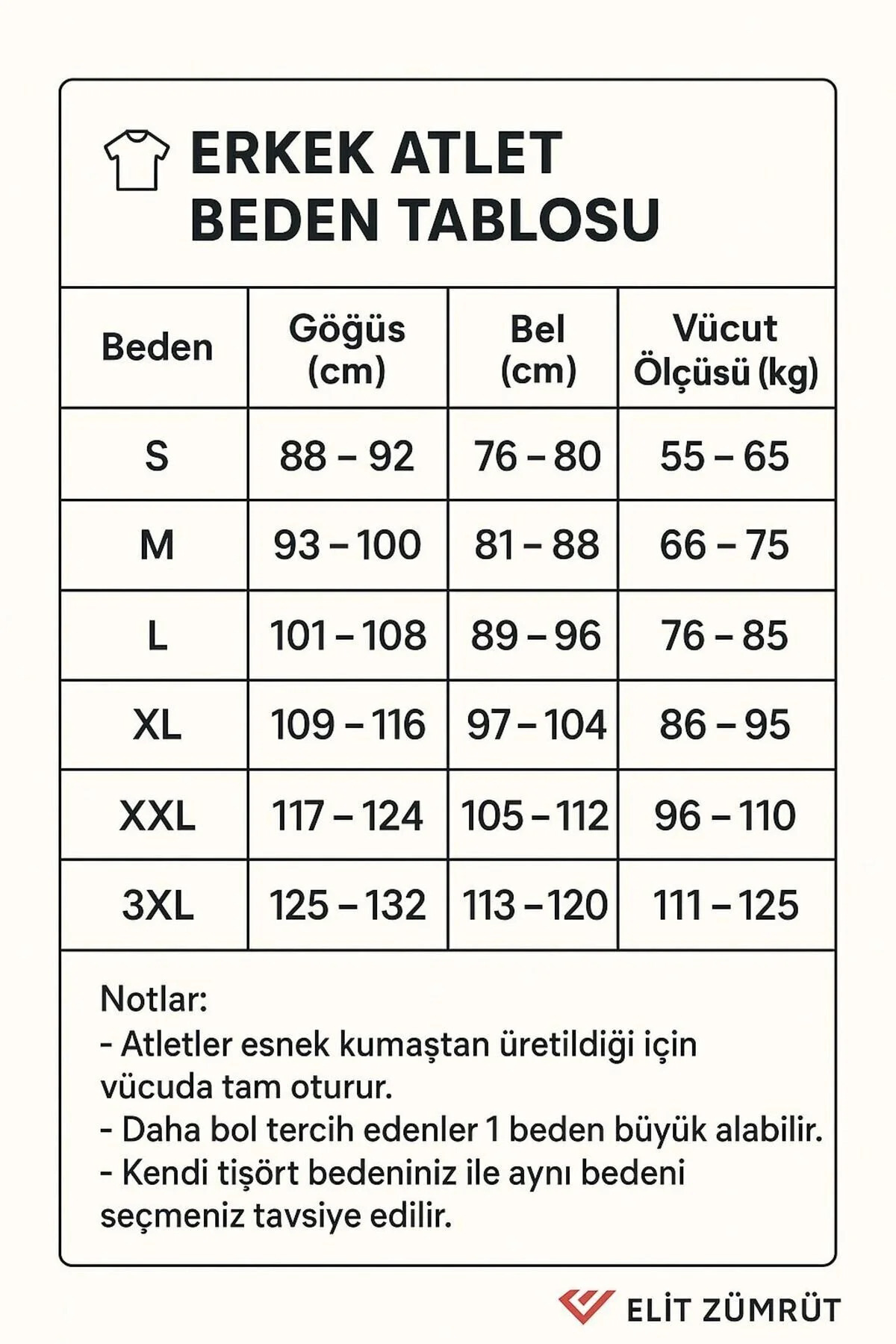 ZÜMRÜT YILDIZI 6'lı Beyaz Erkek Atlet %100 Pamuklu görsel 3