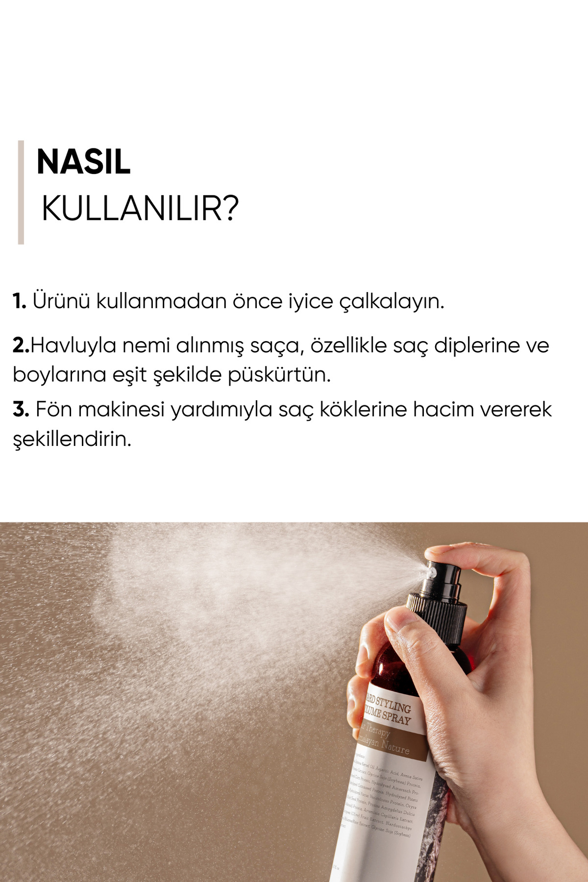 Styling Volume Spray - Saç Şekillendirici ve Hacimlendirici Sprey 200 ml — NRD200MLVOLSPRSTY — تصویر 5 از 7