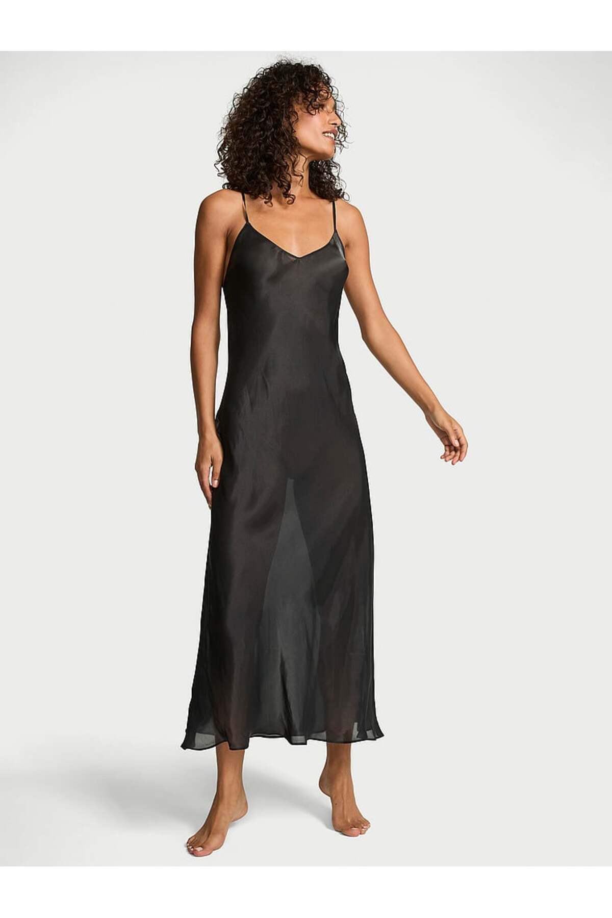 Victoria's Secret Lüks Saten Transparan Gecelik