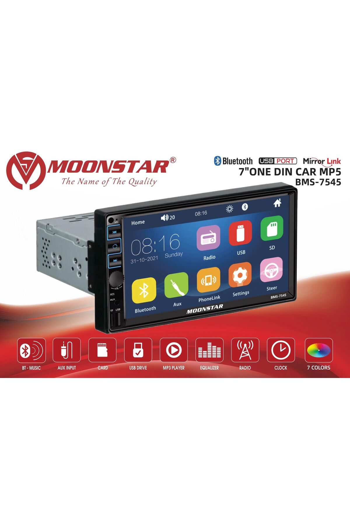 ディオ・ズーマー・エイプ等B.M.Sビームーンファクトリー10インチピッチ140 Moonstar Android Double Teyp 7 Inç -kameralı Tofas Seri Double Bms