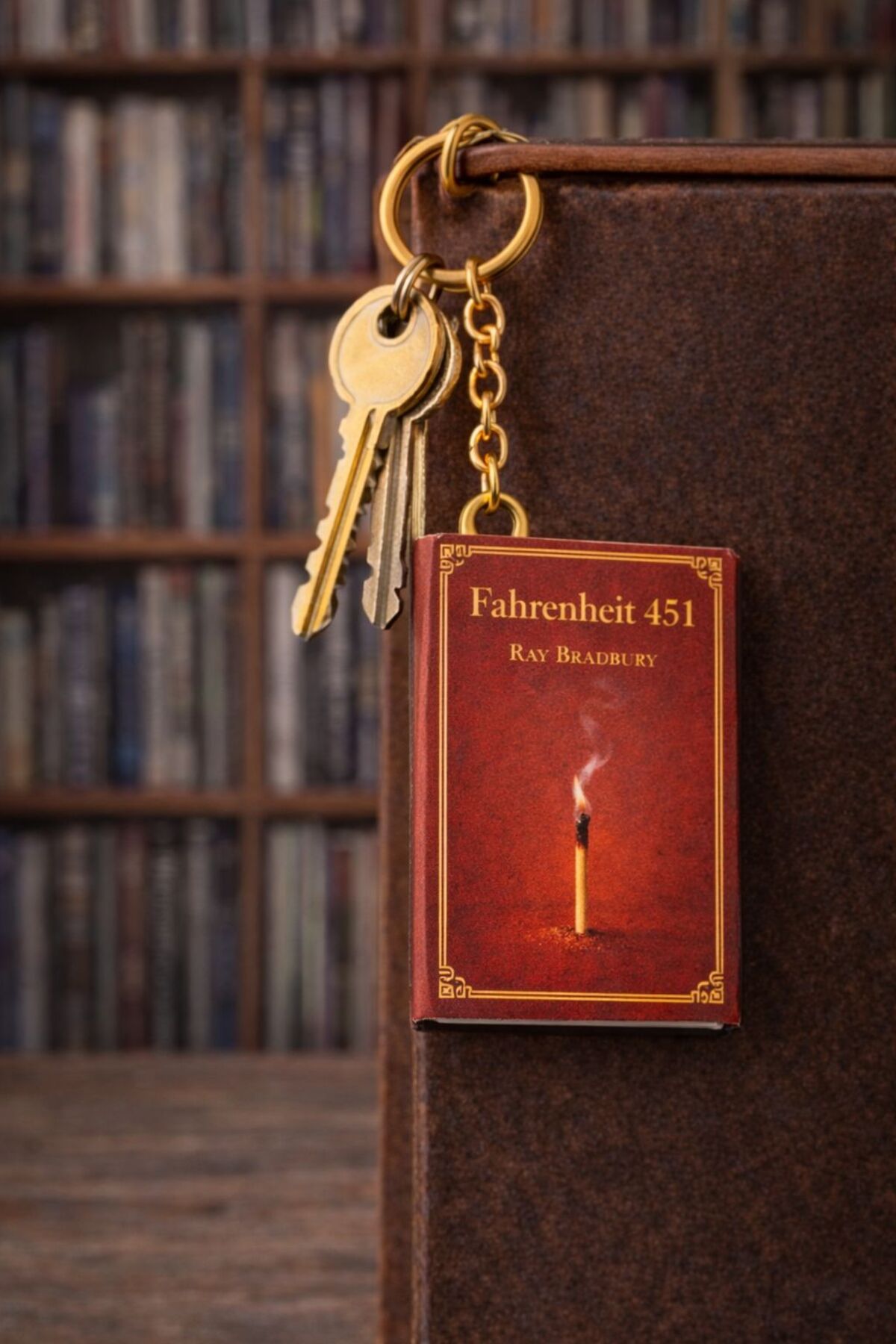 YLDZ Klasik Kitap Görünümlü Mini Defter Anahtarlık – Fahrenheit
