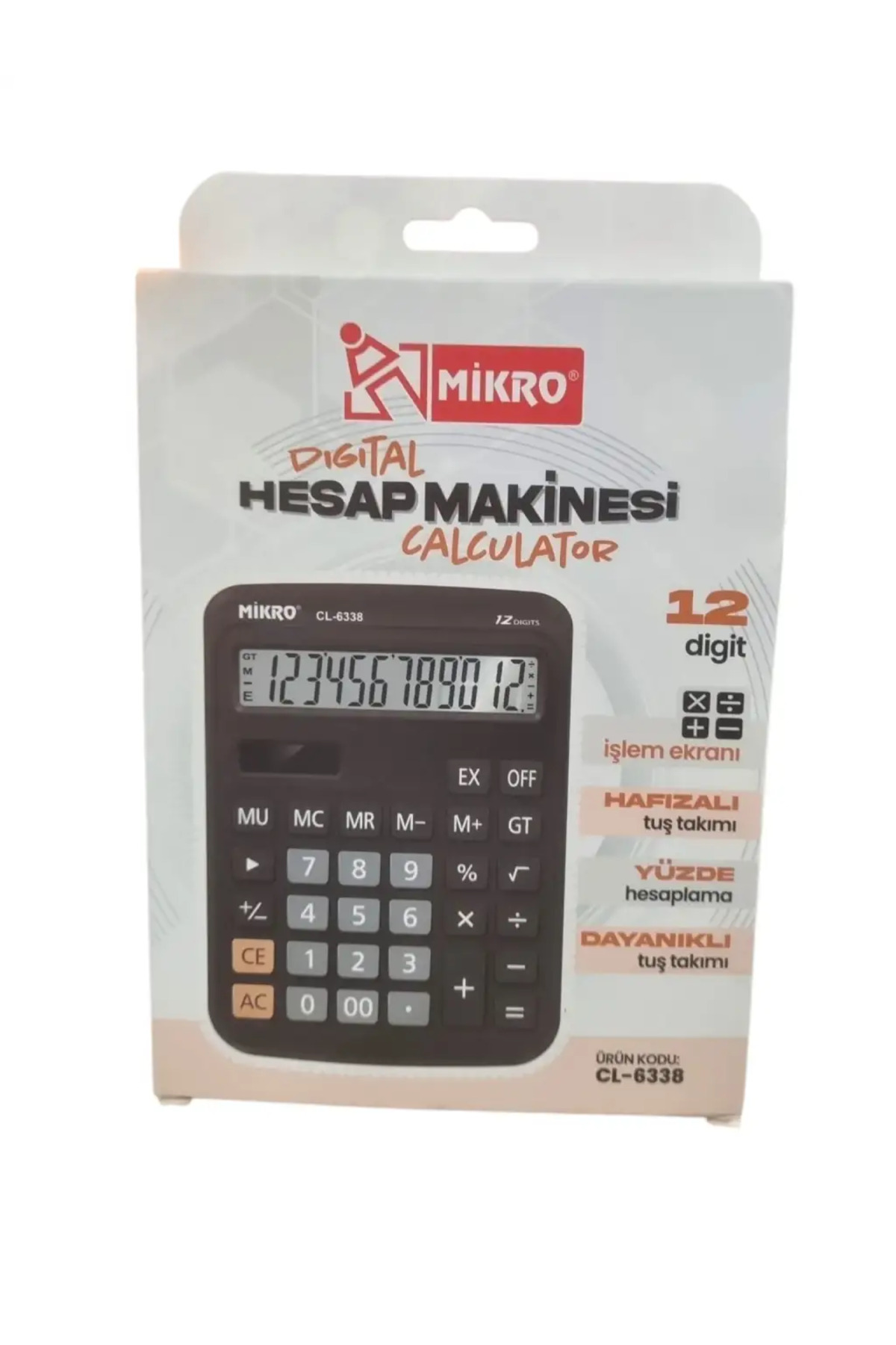 Jenerik Mikro Hesap Makinesi Cl-6338