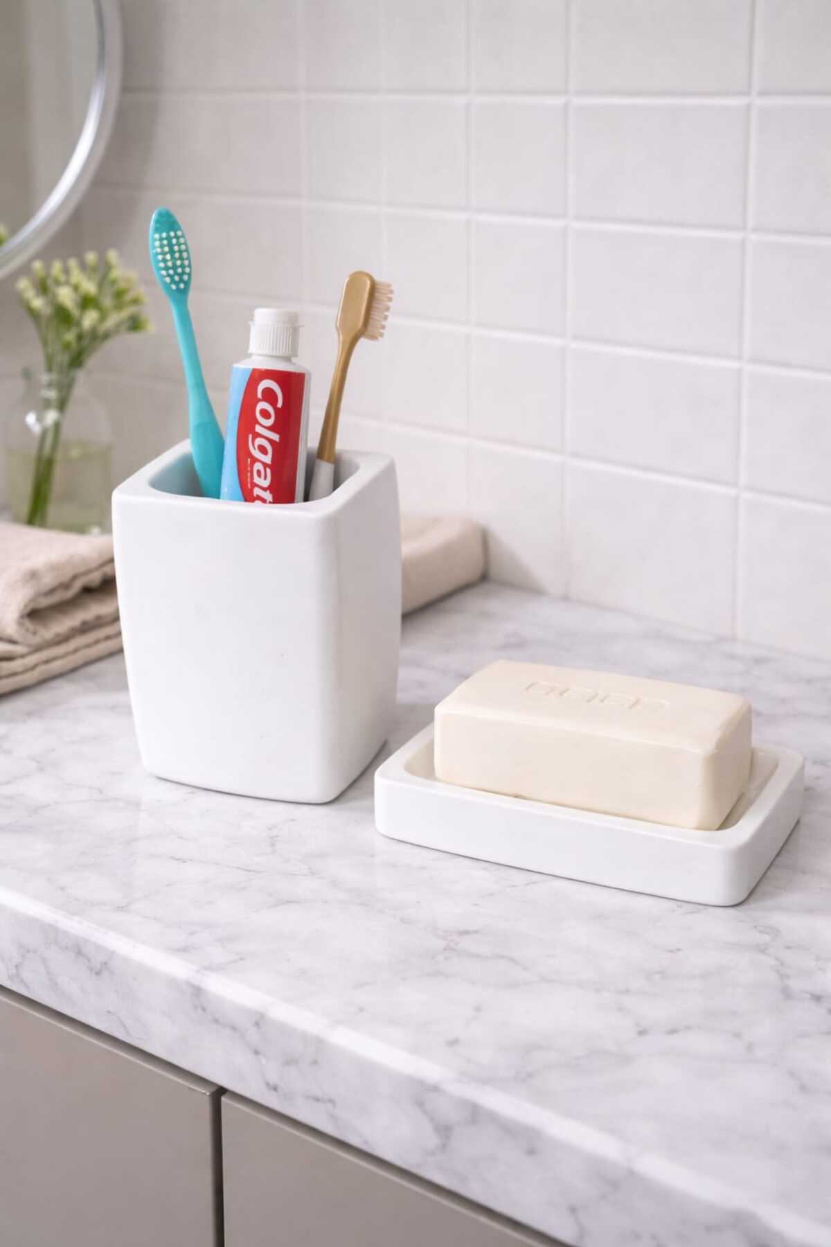 El Yapımı Beton Banyo Seti