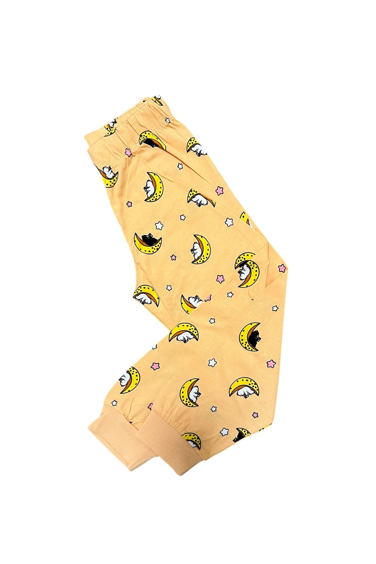 İsobel Kids KAVUNİÇİ RENK %100 PAMUK SÜPREM KUMAŞ KARIŞIK DESEN KIZ ÇOCUK PİJAMA TAKIMI fotoğrafı 5 (önizleme)